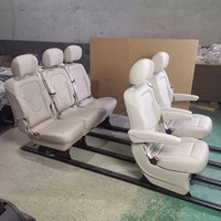 Asiento Sofá Cama Original de Fábrica para Benz Vito W447 Negro Beige, Piezas de Desmontaje Nuevas y Originales