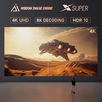 Projecteur Dangbei F6 DLP 4K, décodage 8K, 240 Hz, couleur pleine, source lumineuse 4LED, 1500 lumens CVIA, 3D TV, portable