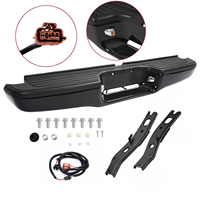 Paraurti posteriore completo in acciaio nero per Toyota Tacoma Truck 1995-2004