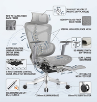 Chaise en maille haut de gamme avec mécanisme de commande à fil à 5 positions, chaise de bureau ergonomique de classe 4