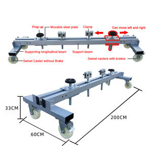 Schwerlast-Motorstützständer mit Schwenkrollen Verstellbare Auto-Reparatur-Stützstange - Product Image 1