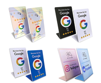 Carte de révision NFC avec code QR, carte intelligente personnalisée pour les commentaires des clients