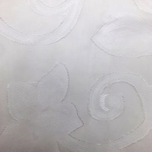 Cortinas y Cenefas de Tela Jacquard Floral de Poliéster Personalizadas para Decoración de Ventanas de Dormitorio, Cortinas de Tul Blanco Económicas para Sala de Estar - Product Image 4