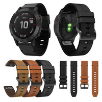 Bracelet en cuir RYB 26 mm à ajustement rapide pour Garmin Fenix 7X/7X Pro/6X/6X Pro/5X/8/8 Pro 51 mm