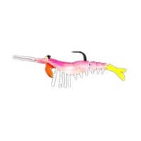 3.5g 7.1g 9.5g Nouveau leurre appât poisson et insecte appât souple crevette douce avec crochet nager gel de silice Simulation appât de crevette LQSL 1331