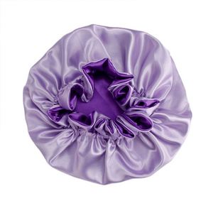 Venta al por mayor de fábrica: Set de gorros de satén Mommy Me para mujer y bebé, niños pequeños, con logo personalizado, gorros para dormir, regalo promocional - Product Image 4