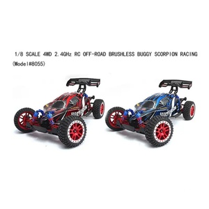 SJY-8055 1/8 2.4G Véhicule RC tout-terrain désertique sans balais en métal 4 canaux haute vitesse avec câble USB pour expert - Product Image 4