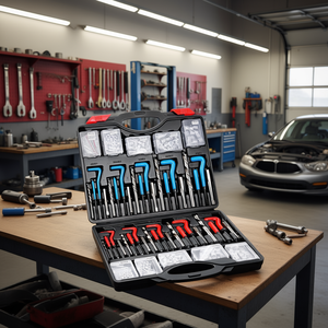 Kit de Reparación de Roscas Helicoil, 338 Piezas, SAE y Métrico, de Acero, para Reparación de Carrocería - Product Image 2