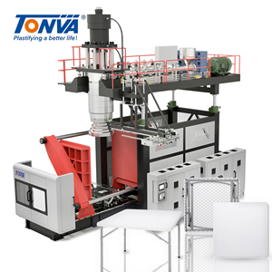 Plastic HDPE Outdoor Plastic Folding Table Plastic Square Table Blow Molding Making Machine