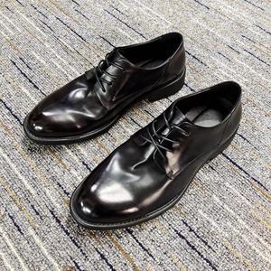 Zapatos Formales de Hombre con Punta Cuadrada y Cordones, Nuevos y de Lujo 2025, de Cuero Genuino, Transpirables, Ligeros y Antideslizantes, para Oficina y Carrera Profesional - Product Image 3