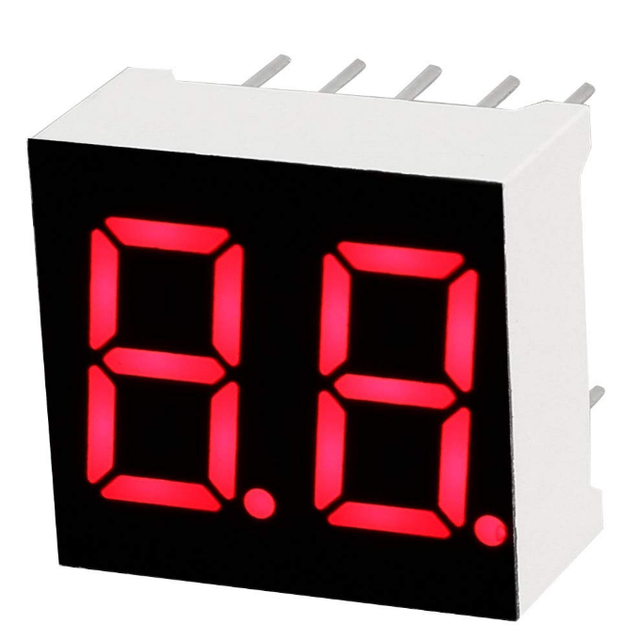 0.36 Inch Two Digit Digital Tube Red Highlight LED Screen Common Cathode and Common Anode Red Light Digital Display Module