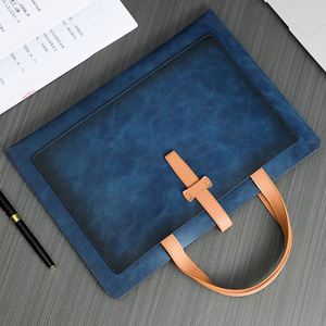 Maletín de Cuero para Documentos de Negocios, Bolso Grande para Portátil, Portafolio, Bolsa de Almacenamiento para Oficina y Trabajo - Product Image 3