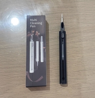 Stylo de nettoyage multifonctionnel avec brosse douce et éponge en peluche pour écouteurs Air Pods Pro 1 2 3 BT TWS