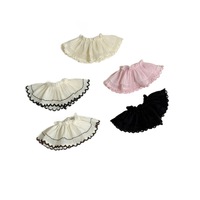 Série Joyfull Fantasy 1ère, 2ème et 3ème Génération, Jupe Courte Double Couche en Dentelle et Gaze de 15 cm, Accessoires pour Poupées Longues Style Forêt