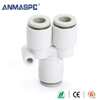 KQ2U Régulateur de silencieux de soupape d'air en plastique pneumatique de 8mm Application industrielle Raccords de filetage de condition pour tube de tuyau