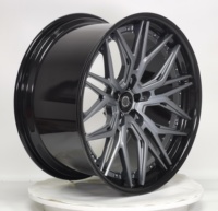 Nouvelles jantes Geruida Gunmetal Gloss Black Lip Multi Spoke en aluminium forgé 6061 T6 12000T TUV JWL VIA S4-00079 18-24 personnalisées