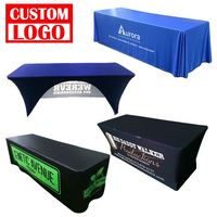 Couverture de table personnalisée bon marché, nappe extensible imprimée par sublimation, spandex