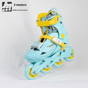 ROSELLE BW-220 Pattini a rotelle invernali per bambini Rice <span class=keywords><strong>One</strong></span>, scarpe piatte da allenamento per principianti, tomaia in rete, suola in plastica - Product Image 4