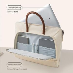 Sac pour ordinateur portable imperméable et ultraléger, sac d'affaires portable, antichoc, extensible, pour l'école, le bureau, les hommes, sac à roulettes pour ordinateur portable de 14 pouces - Product Image 5