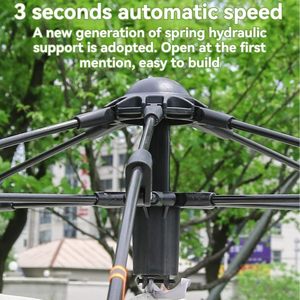 Tenda Pop-Up Istantanea a Doppia Finestra con Telo Antipioggia Rimovibile, Riparo Solare, Montaggio Rapido Automatico, Tenda da Campeggio per Famiglie - Product Image 3