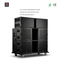 Haut-parleur Line Array 3 voies à néodyme de 15 pouces haute puissance à longue portée avec double subwoofer de 18 pouces du fabricant Lase Sound