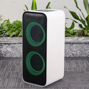 AAWM双8英寸派对扬声器RMS 130瓦无线音响设备放大器，带可充电锂电池 - Product Image 1