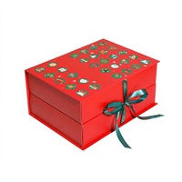 Calendriers de compte à rebours personnalisés avec boîtes mystères à ouverture par le haut |   Papier couché UV 350g pour l'arrivée des meilleures ventes : Surprise de Noël à déchirer