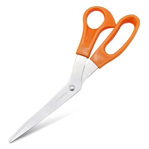 Tijeras de Oficina de Acero Inoxidable Color Naranja, Tijeras de Cabeza Recta para Manualidades, Uso Doméstico y de Sastrería - Product Image 4