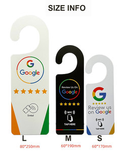 Tùy chỉnh thông minh 13.56MHz tần số <span class=keywords><strong>URL</strong></span> mã hóa PVC NFC <span class=keywords><strong>Google</strong></span> xem xét treo <span class=keywords><strong>tag</strong></span> không làm phiền cửa móc áo cho khách sạn - Product Image 2