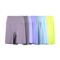 Shorts de yoga taille haute respirants et écologiques pour femmes, contrôle du ventre, haute élasticité, cyclisme, course à pied, fitness, vente chaude ODM/OEM