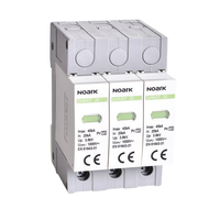 Parafoudre Noark Ex9UEP 20 2P T2, protection contre les surtensions CC 1500V, courant de décharge max. 40kA, protection contre la foudre 2-5kV pour applications solaires et industrielles