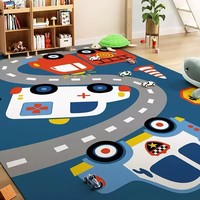 Tapis de jeu pour bébé à motif de route pour enfants, idéal pour les jeux de voiture et les activités d'éveil