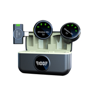 Micrófono Lavalier Inalámbrico OEM S5 2.4G con Diseño de Botón Magnético, Cancelación de Ruido, Mini Micrófono para iPhone y Android, Transmisión en Vivo
