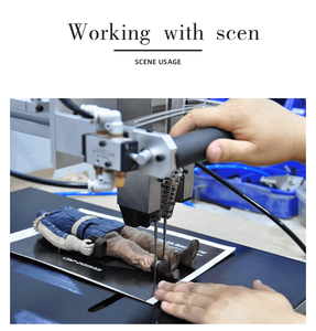 Equipo neumático automático sin cuchillas para fijación de grapas elásticas, con función de refuerzo, ciclo único de 0.5s, puntada variable de 10mm-188mm para madera - Product Image 5