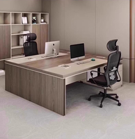 Table de bureau personnalisée de luxe en bois de qualité supérieure Table de bureau du président moderne Autres meubles commerciaux