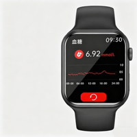 Montre connectée avec écran TFT carré, IP67, pour surveiller l'acide urique, la fréquence cardiaque et les modes de sommeil