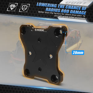 NICECNC עבור CAN AM X3 פלטת מוט רדיוס עבור Maverick X3 Max R RR 4x4 טורבו אלומיניום 2 אינץ' מקלט גרירה רב תכליתי UTV - Product Image 4