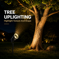 CRANE Projecteur LED à piquet 7W, orientable, pour installation murale, arbre, allée, jardin, sol, pelouse, adapté à diverses applications extérieures