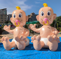 Décoration extérieure ballon gonflable puissant de dessin animé pour bébé Holland pour fête d'anniversaire