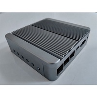 Boîtier PC Mini-ITX Domify en alliage d'aluminium 6063 H55mm, personnalisable et coloré, pour contrôle industriel, sans ventilateur, petite série en stock