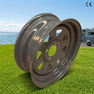 Nouvelle roue de <span class=keywords><strong>remorque</strong></span> en acier, jantes argentées 13x4.5J, PCD 114.3mm, 5 <span class=keywords><strong>trous</strong></span> de boulons, charge utile maximale 1730LBS <span class=keywords><strong>pour</strong></span> bateau/moto/agriculture - Product Image 2