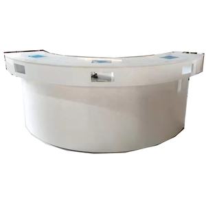 Escritorio de salón de <span class=keywords><strong>manicura</strong></span> de estilo francés, clásico, blanco, medio círculo, 5 años de vida, <span class=keywords><strong>2022</strong></span> - Product Image 2