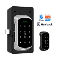 Serrure électronique intelligente pour tiroir de placard domestique, armoire à chaussures, porte de bureau, casier en aluminium, compatible Tuya APP/Mot de passe/Carte/NFC