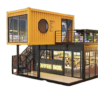 Maison conteneur modulaire en acier préfabriquée, prix usine, 2 étages, bureau, hôtel, villa, haute qualité, bon prix, durable, design 3D