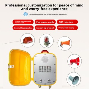 Sistema di Interfono Industriale Impermeabile Antideflagrante, <span class=keywords><strong>Telefono</strong></span> SIP con Kit di Allarme per Raffinerie di Petrolio e Impianti Chimici - Product Image 2
