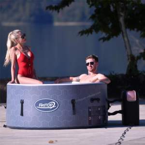 Nouveau design Dropstitch <span class=keywords><strong>Led</strong></span> Lights Round <span class=keywords><strong>Spa</strong></span> Pool Outdoor Indoor <span class=keywords><strong>Gonflable</strong></span> Hot Tubs <span class=keywords><strong>Spa</strong></span> Tub pour 4-6 personnes - Product Image 3