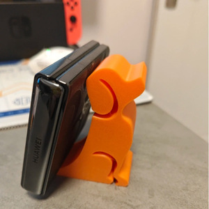Nouveau support de téléphone transfrontalier en plastique imprimé en 3D, motif chat et chien, décoration de bureau créative et mignonne pour animaux de compagnie, support pour chiot et chaton - Product Image 4