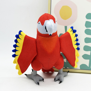 Juguete de Peluche de Loro Rojo al por Mayor, Peluche de Animal <span class=keywords><strong>Tropical</strong></span> de la Selva Relleno de Algodón PP para Decoración del Hogar - Product Image 6
