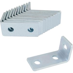 Soporte de Esquina Triangular MISA MISA07 de 5 mm, Acero al Carbono, Zincado, Limpieza con Ácido, para Conector de Marco de 1-5/8 Pulgadas - Product Image 1