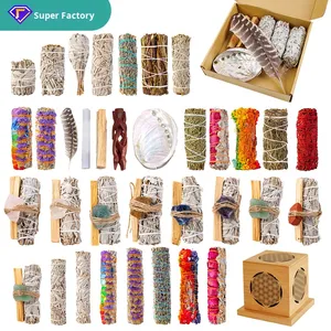 Baguette d'aromathérapie à la <span class=keywords><strong>sauge</strong></span> blanche pour le nettoyage de la guérison Baguette de sélénite à énergie négative Encens à la <span class=keywords><strong>sauge</strong></span> blanche Palo Santo Sticks - Product Image 2